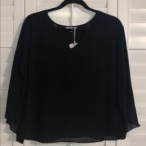 🆕 Naked Zebra Black l/s blouse size small